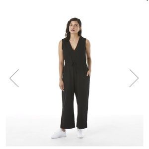 Ali Golden Slit Back Jumpsuit